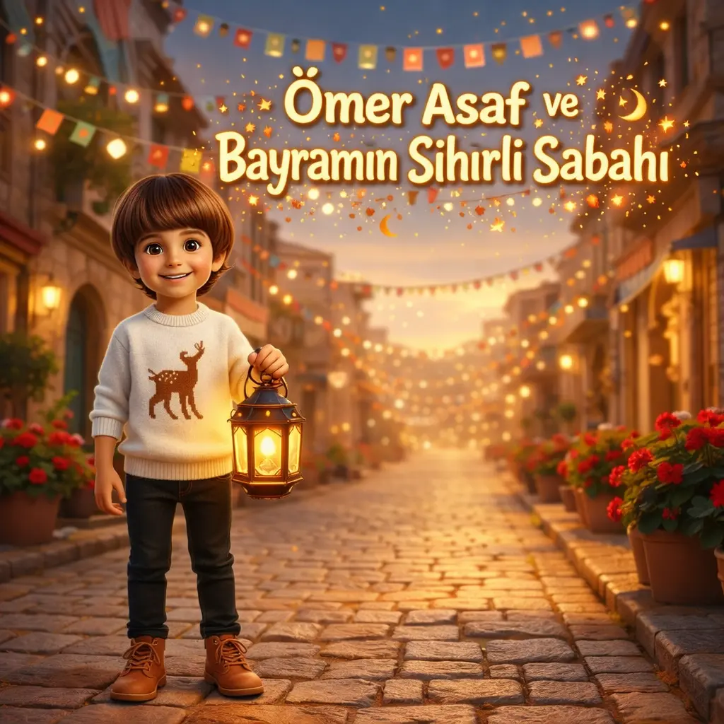 Bayramın Sihirli Sabahı - Kişiselleştirilmiş çocuk hikaye kitabı